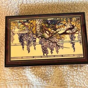 Elegant Stained Glass Jewelry Box